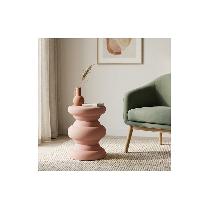 Avlastningsbord PETIT Ø 31 cm, rosa