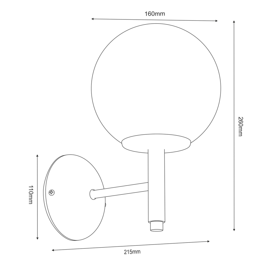 AWINION Vägglampa 1xE27/15W/230V beige/guld