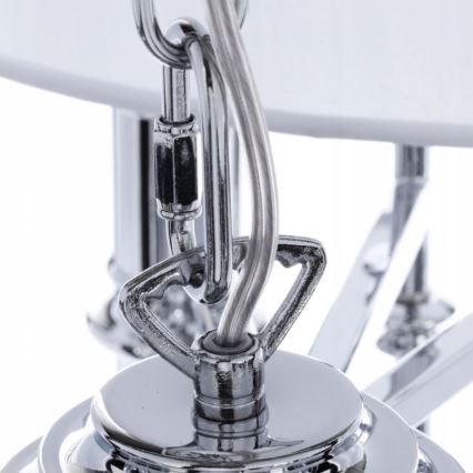 Azzardo AZ0173 - Ljuskrona med kedja DIABLO 12xE14/11W/230V vit