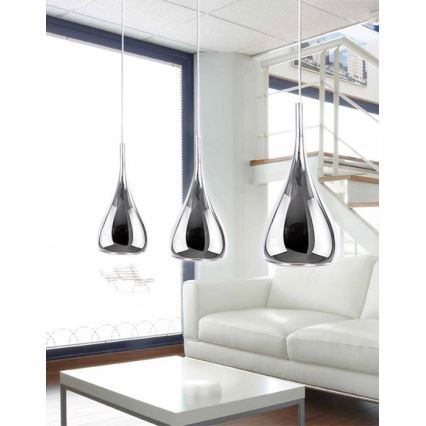 Azzardo AZ0285 - Ljuskrona med snöre SPELL 1xE27/60W/230V