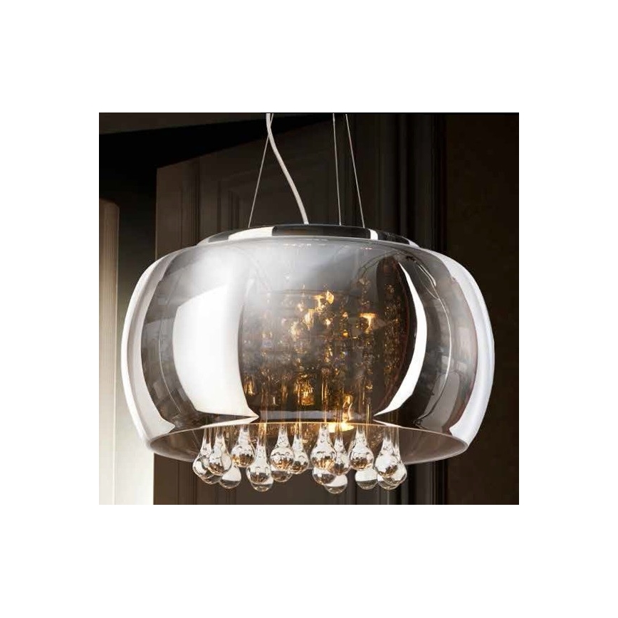 Azzardo AZ0699 - Ljuskrona med snöre BURN 5xG9/40W/230V