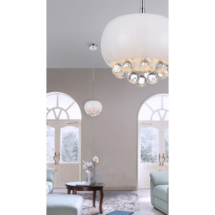 Azzardo AZ0701 - Ljuskrona med snöre QUINCE 5xG9/40W/230V