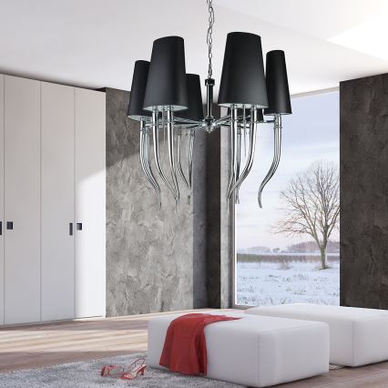 Azzardo AZ1389 – Ljuskrona DIABLO 12×E14/11W/230V Vit