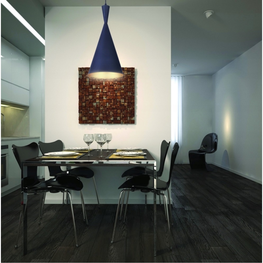 Azzardo AZ1405 - Ljuskrona med snöre VITA 1xE27/60W/230V