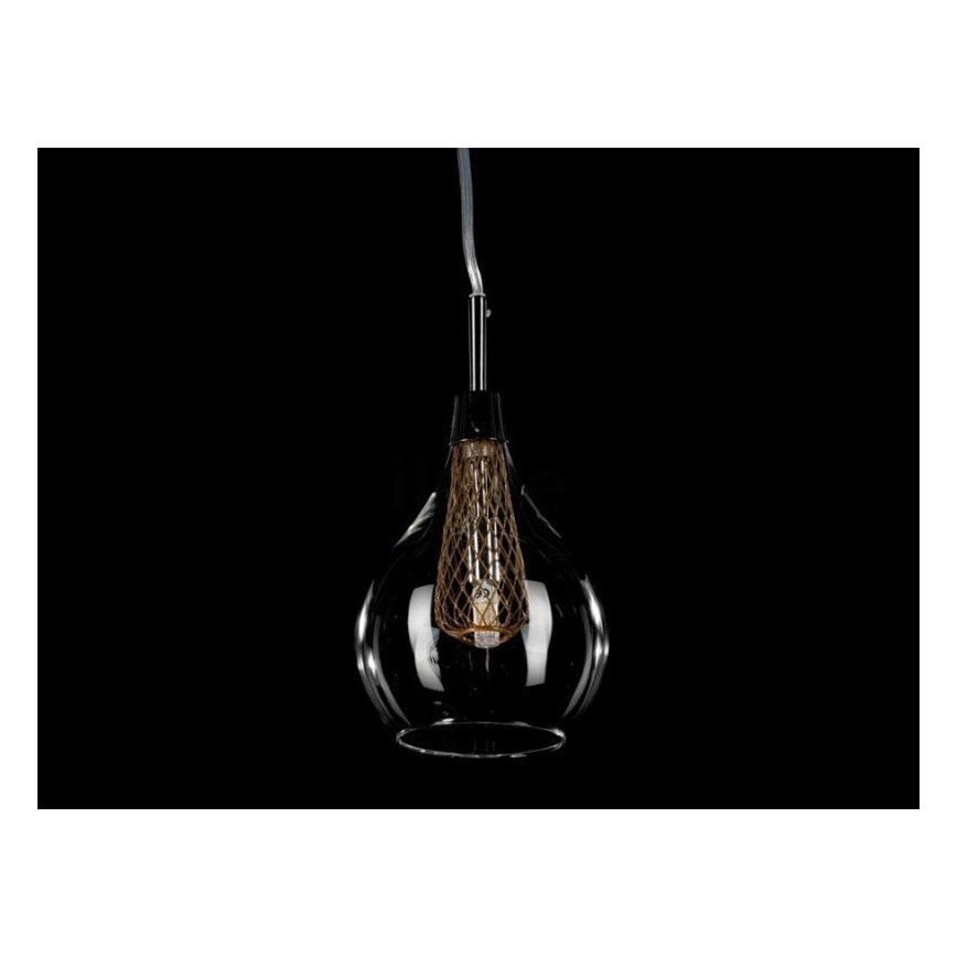 Azzardo AZ1687 - Ljuskrona med snöre ELEKTRA 1xG9/40W/230V