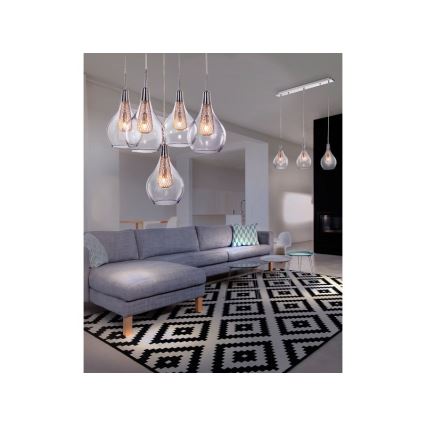 Azzardo AZ1689 - Ljuskrona med snöre ELEKTRA 3xG9/40W/230V