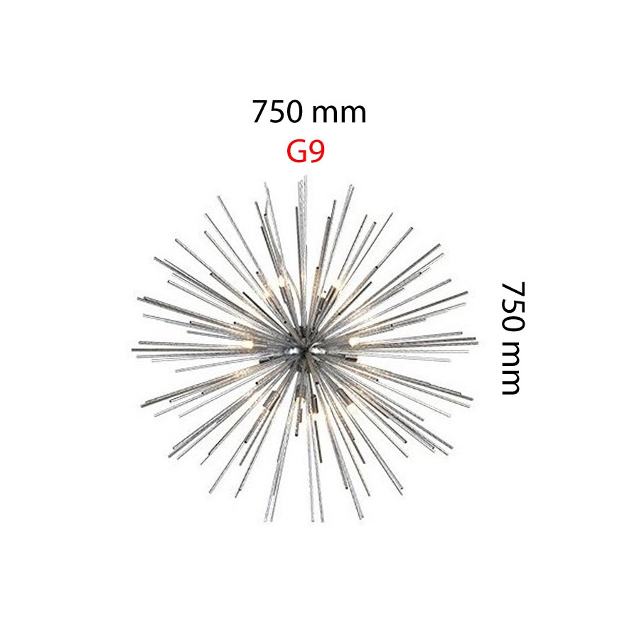Azzardo AZ2119 - Designad lampskärm för G9 taklampa, Ø 750 mm