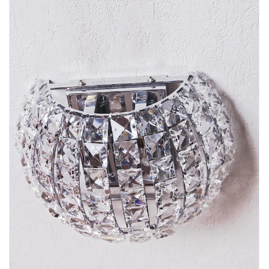 Azzardo AZ2520 - Kristall Vägglampa SOPHIA 2xG9/40W/230V