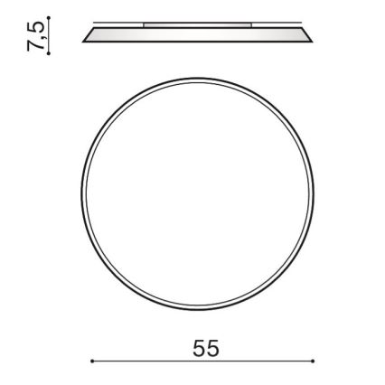 Azzardo AZ2739 - LED taklampa CORTONA LED/50W/230V 4000K