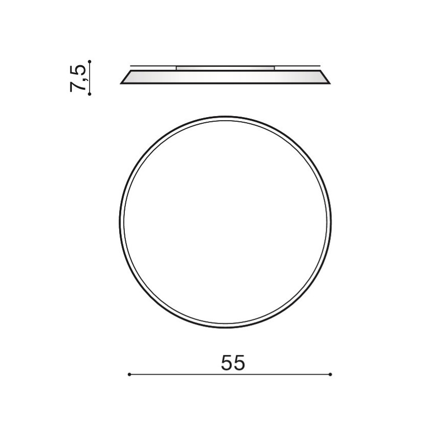Azzardo AZ2739 - LED taklampa CORTONA LED/50W/230V 4000K