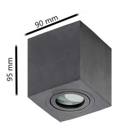 Azzardo AZ2878 - Badrumsbelysning tak BRANT 1xGU10/50W/230V IP44