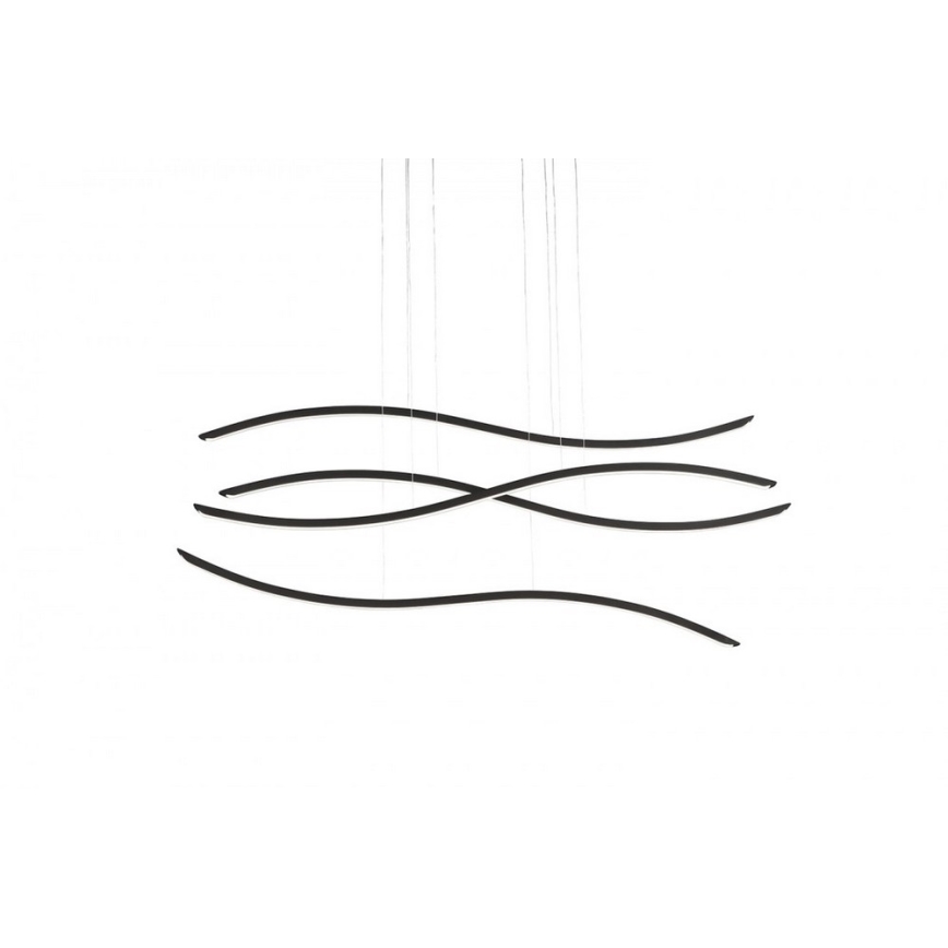 Azzardo AZ2912 - Dimbar LED-lampakrona med snöre WAVES 4xLED/70W/230V