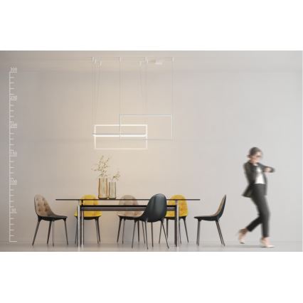 Azzardo AZ2915 - LED dimbar taklampa METRIC 1xLED/135W/230V