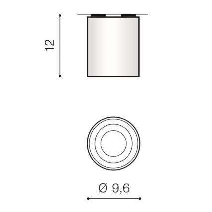 Azzardo AZ2955 - Takbelysning BROSE 1xGU10/50W/230V