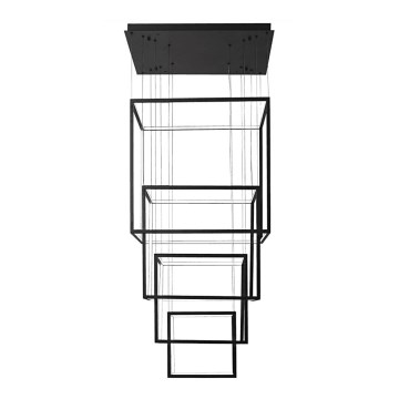 Azzardo AZ3139 - Dimbar LED-lampakrona med snöre OPERA LED/329W/230V svart