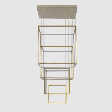 Azzardo AZ3140 - Dimbar LED-lampakrona med snöre OPERA LED/329W/230V guld