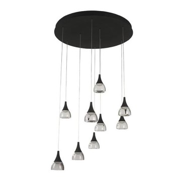 Azzardo AZ3143 - Dimbar LED-lampakrona med snöre DALMATIA 9xLED/5W/230V