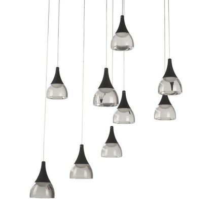 Azzardo AZ3143 - Dimbar LED-lampakrona med snöre DALMATIA 9xLED/5W/230V