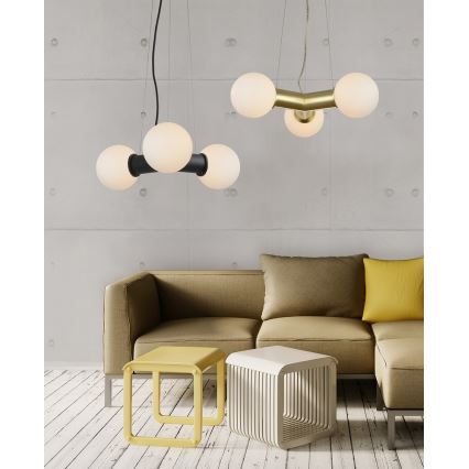 Azzardo AZ3171 - Ljuskrona med snöre POPE 3xE27/40W/230V