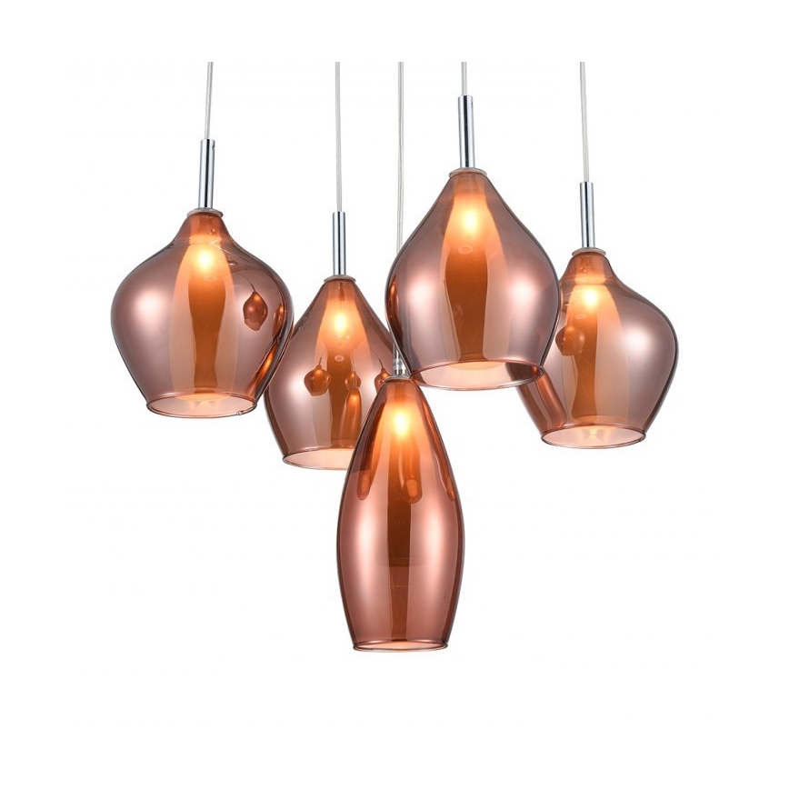 Azzardo AZ3172 - Ljuskrona med snöre MILANO 5xG9/40W/230V