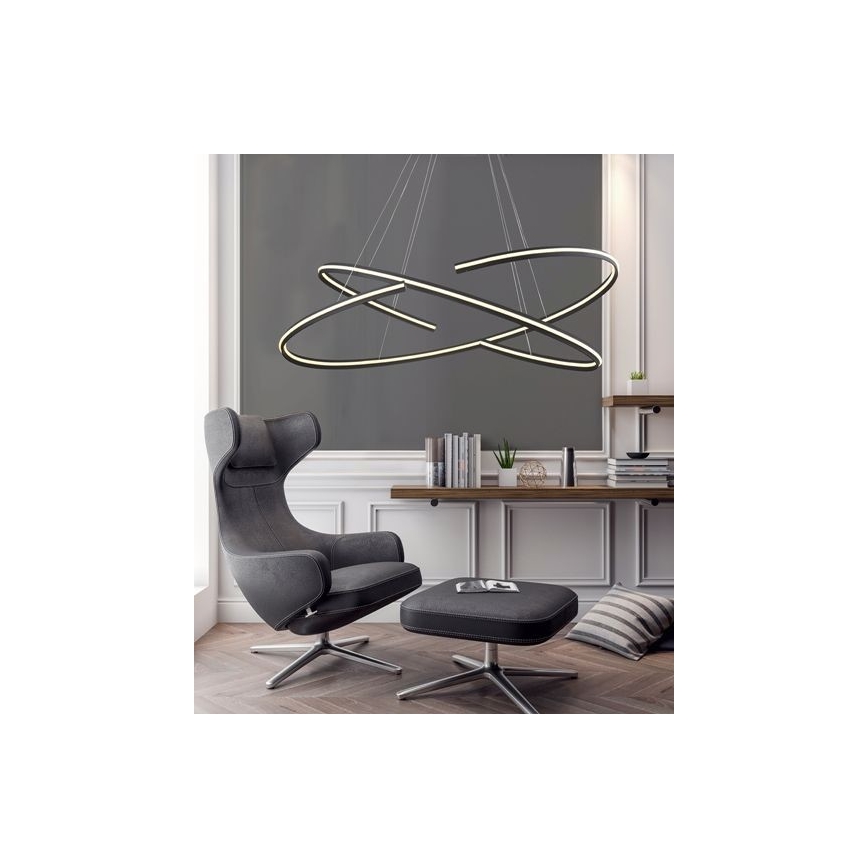 Azzardo AZ3356 - Dimbar LED-lampakrona med snöre ALESSIA LED/100W/230V