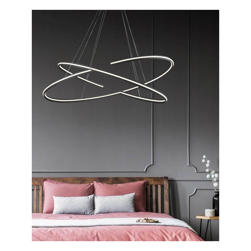 Azzardo AZ3356 - Dimbar LED-lampakrona med snöre ALESSIA LED/100W/230V