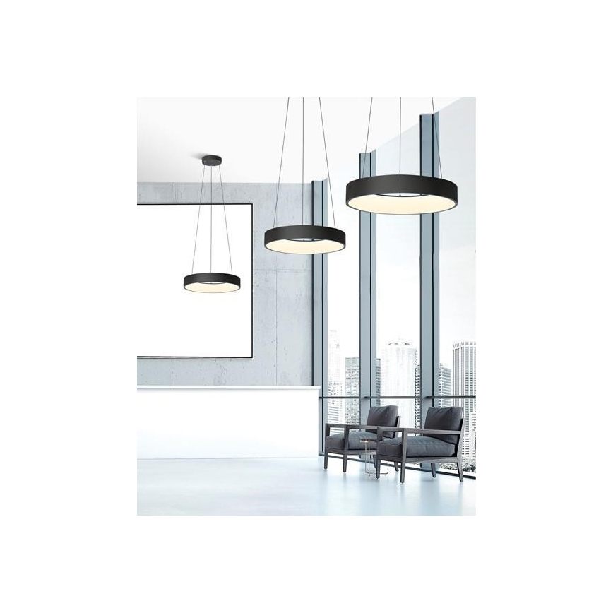 Azzardo AZ3449 - Dimbar LED-lampakrona med snöre SOVANA LED/80W/230V + Fjärrkontroll