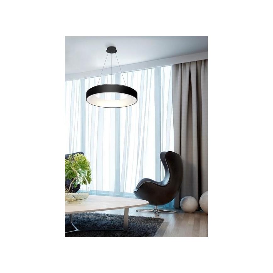 Azzardo AZ3449 - Dimbar LED-lampakrona med snöre SOVANA LED/80W/230V + Fjärrkontroll