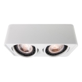 Azzardo AZ4132 - Spotlight  PAOLA 2xGU10-ES111/16W/230V vit 