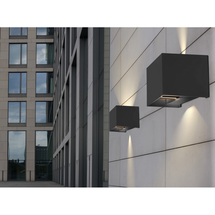 Azzardo AZ4148 - LED Utomhus vägglampa  GAMBINO 2xLED/3W/230V IP54