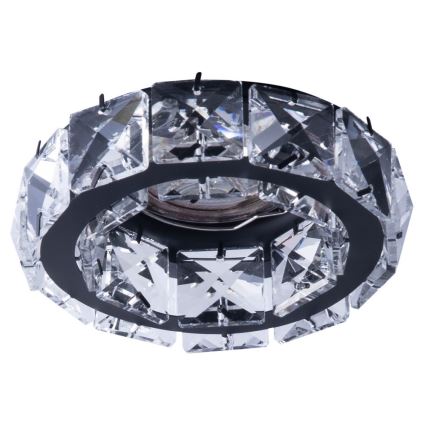 Azzardo AZ4175 - Infälld lampa  ESTER 1xGU10/50W/230V rund  svart 