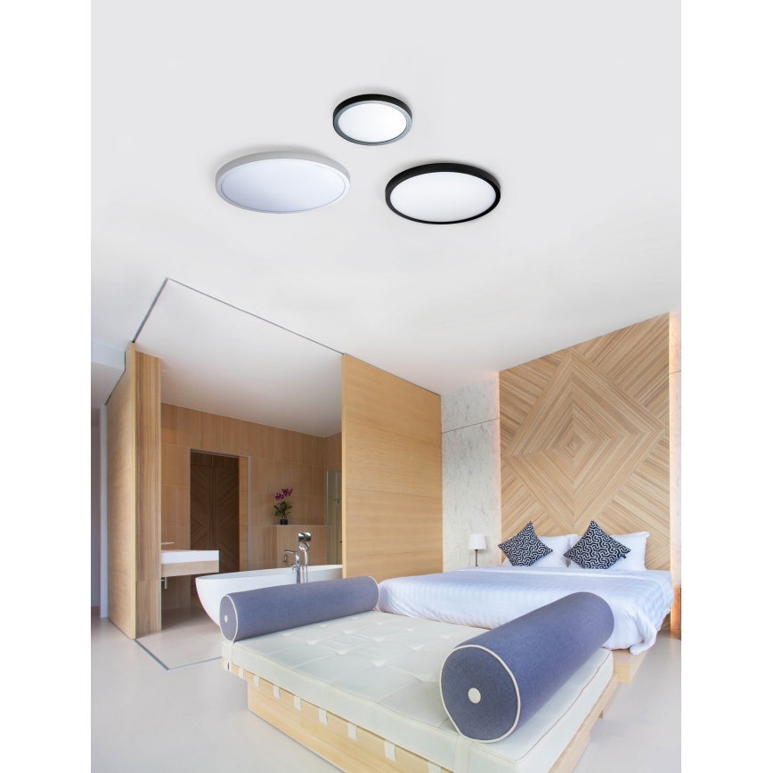 Azzardo AZ4243 - LED taklampa  MALTA LED/24W/230V d. 30 cm svart 