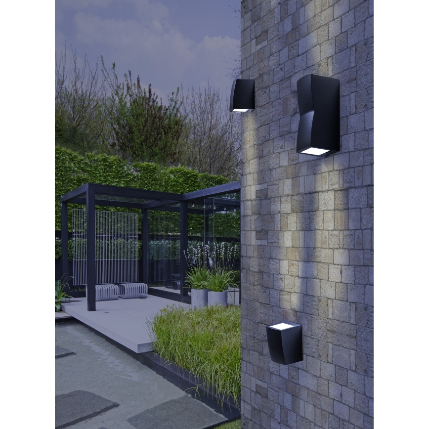 Azzardo AZ4345 - Utomhus vägglampa  REZIA 2xGU10/35W/230V IP54