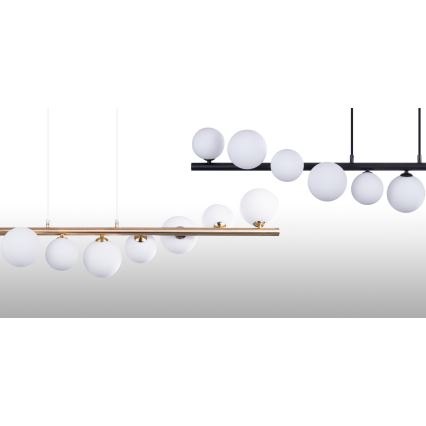 Azzardo AZ4406 - Takkkrona på ett snöre  SYBILLA 7xG9/25W/230V svart 