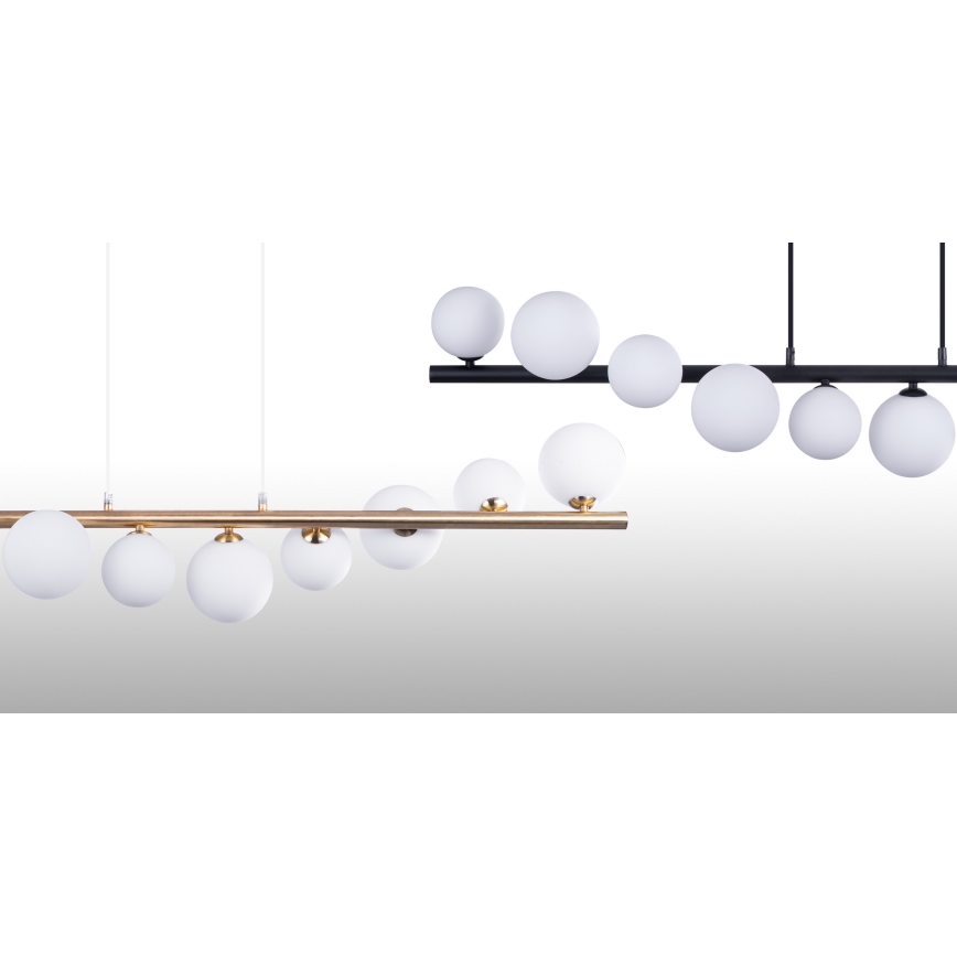 Azzardo AZ4409 - Taklampa SYBILLA 7xG9/25W/230V i guld