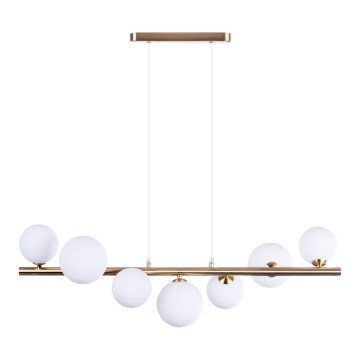 Azzardo AZ4409 - Taklampa SYBILLA 7xG9/25W/230V i guld