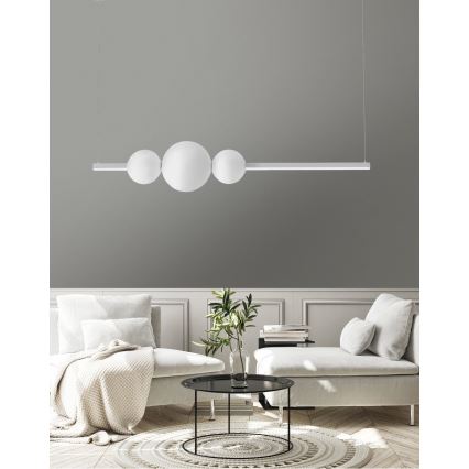 Azzardo AZ4426 - LED Dimmable takkrona  on a string SANDRA LED/48W/230V vit 