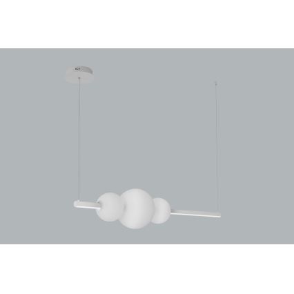 Azzardo AZ4426 - LED Dimmable takkrona  on a string SANDRA LED/48W/230V vit 