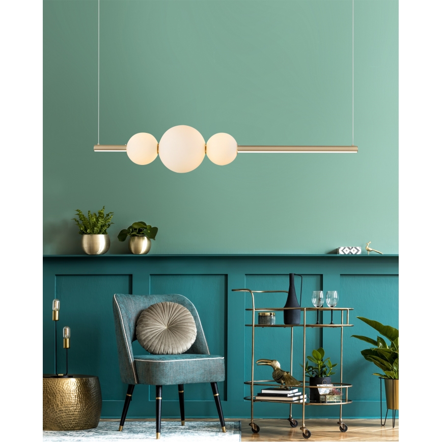 Azzardo AZ4427 - LED Dimmable takkrona  on a string SANDRA LED/48W/230V gold