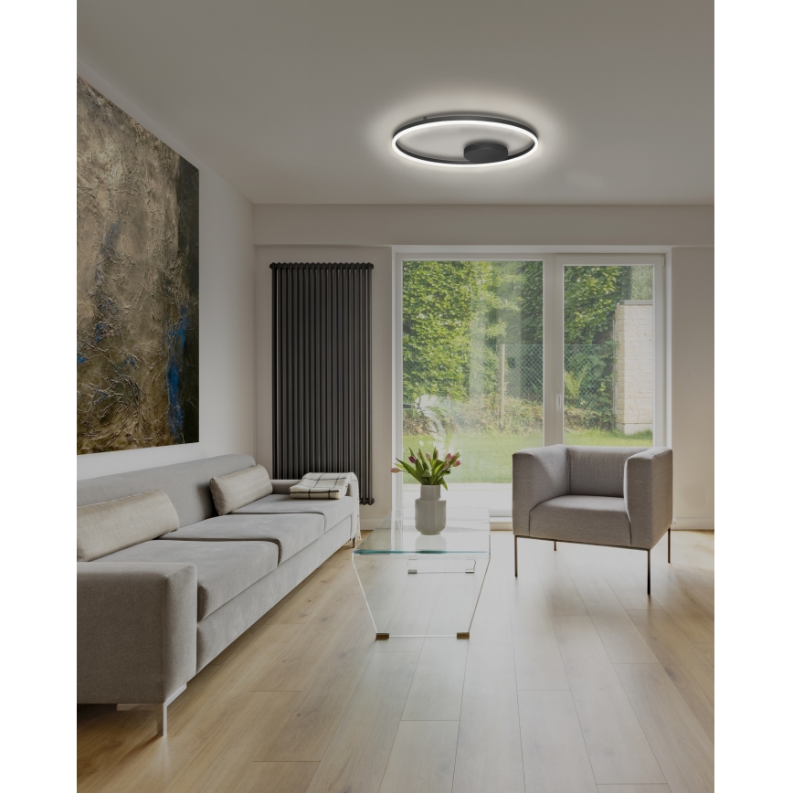 Azzardo AZ4703 - LED Dimbar taklampa HALO LED/55W/230V svart