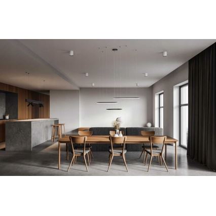 Azzardo AZ4707 - LED takkrona på ett snöre  HALO LED/130W/230V svart