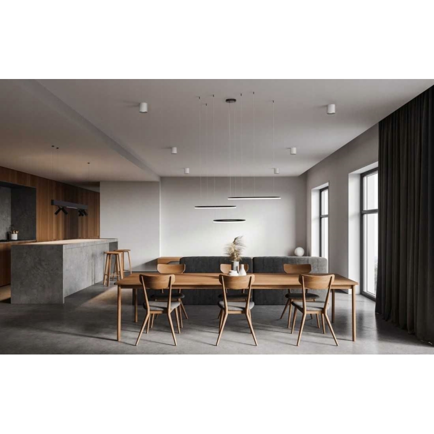 Azzardo AZ4707 - LED takkrona på ett snöre  HALO LED/130W/230V svart