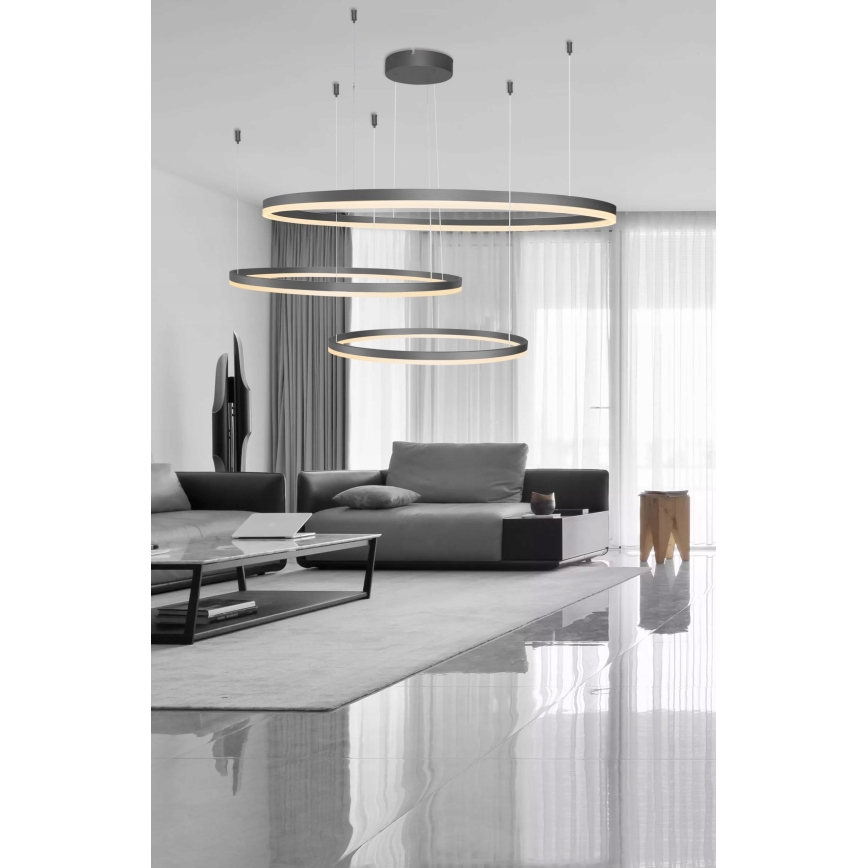 Azzardo AZ4707 - LED-taklampa på kabel HALO LED/130W/230V svart