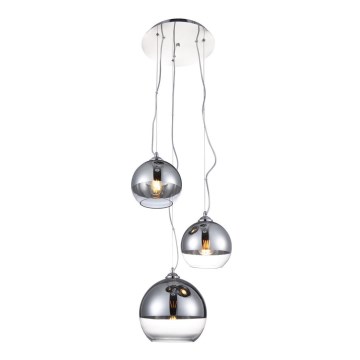 Azzardo AZ4750 - Takkkrona på ett snöre  BALL 3xE27/40W/230V rund