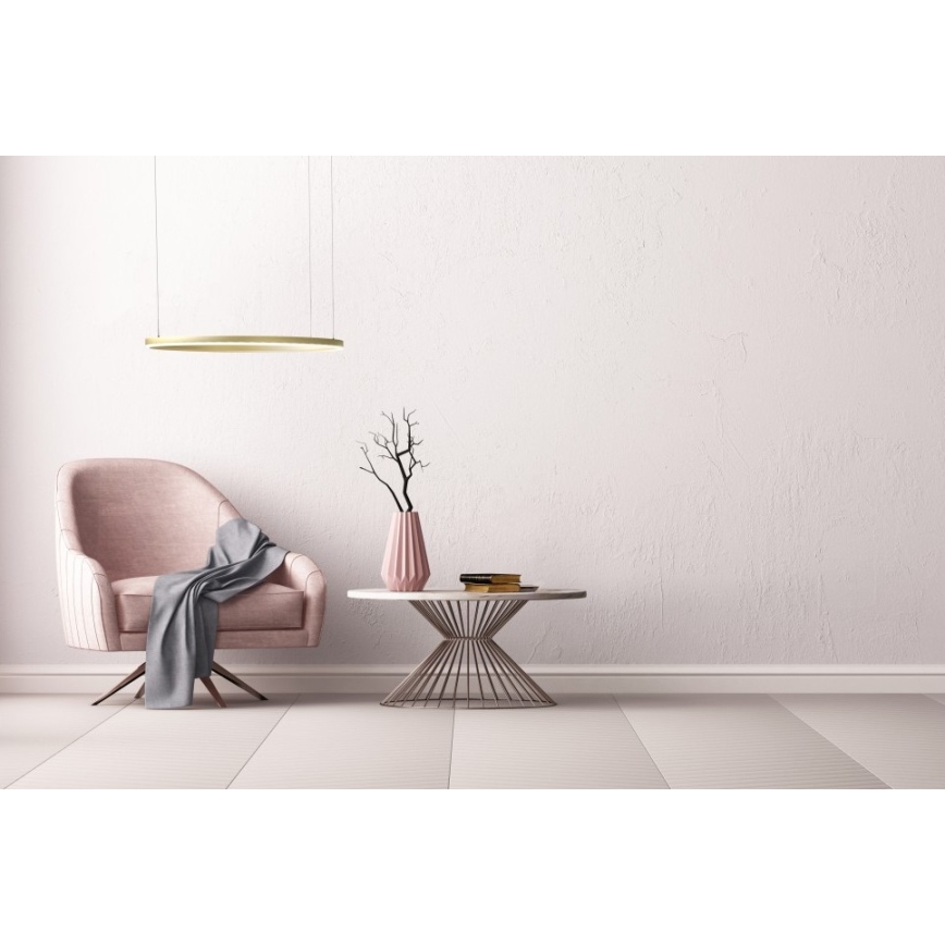 Azzardo AZ4970 - LED dimbar taklampa HALO LED/46W/230V Ø 60 cm guld