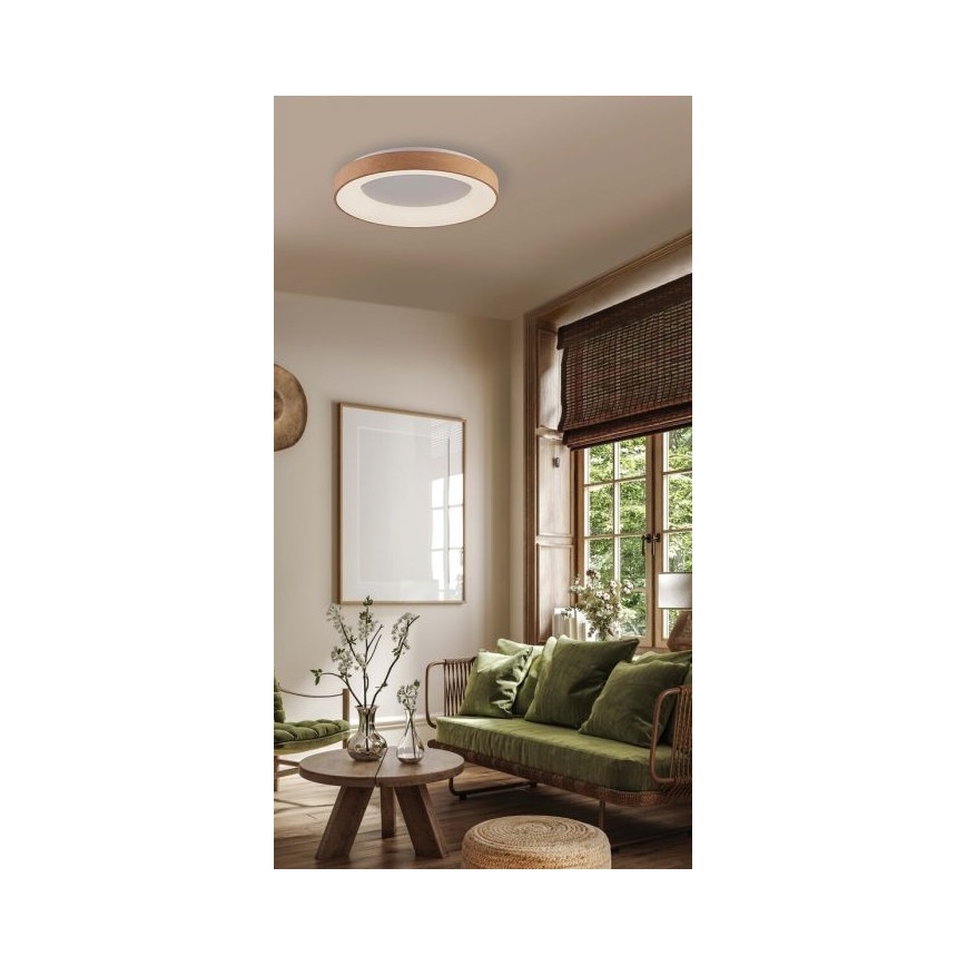 Azzardo AZ4989 - LED taklampa SANTANA LED/30W/230V brun