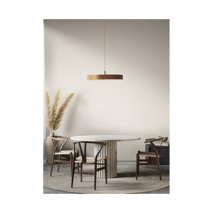 Azzardo AZ5089 - LED ljusreglerad ljuskrona på textilsladd MARCELLO LED/30W/230V guld + fjärrkontroll