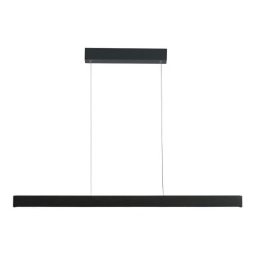 Azzardo AZ5109 - LED ljusreglerad ljuskrona på textilsladd OLIVIER LED/50W/230V svart