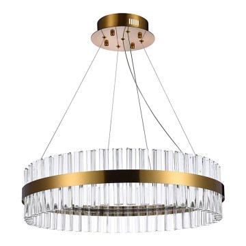 Azzardo AZ5261 - LED ljuskrona med textilsladd FRANCESCA LED/37W/230V diameter 60 cm