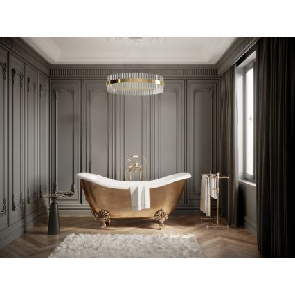 Azzardo AZ5261 - LED ljuskrona med textilsladd FRANCESCA LED/37W/230V diameter 60 cm